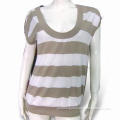 Women's Striped Sweater, Made of Cotton, Suitable for Daily Wear